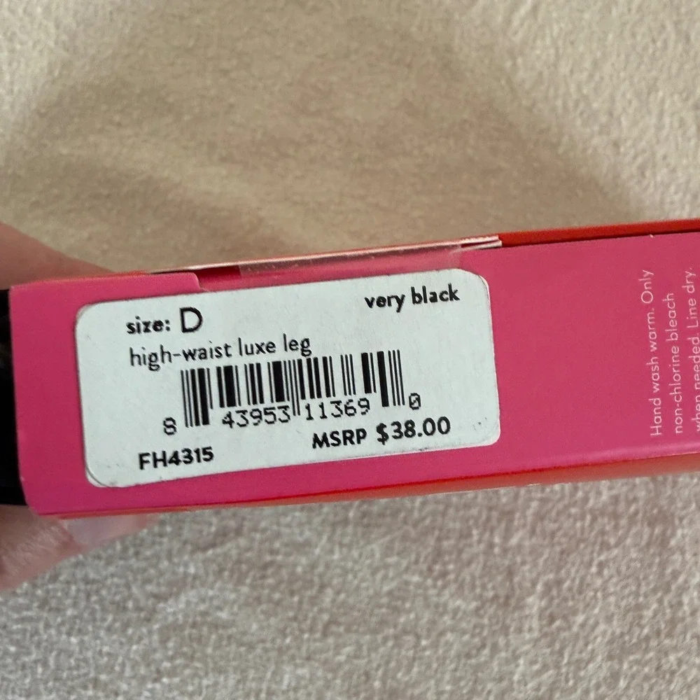 Spanx Tight-End Tights High-Waisted Shaping Opaque Very Black Size D FH4315